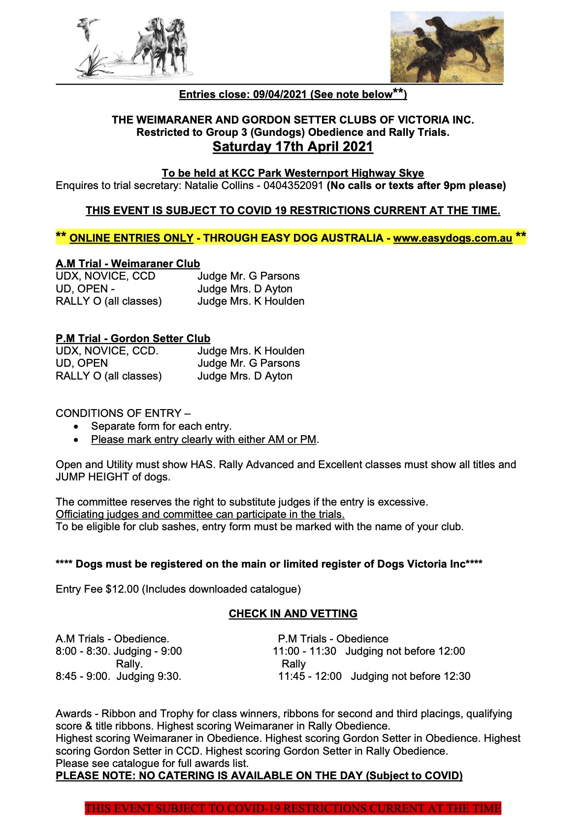 2021 Obedience 29269-SCHEDULE-Weimaraner-Club-of-Victoria-Inc-(AM-Trial)-(VIC)-V1